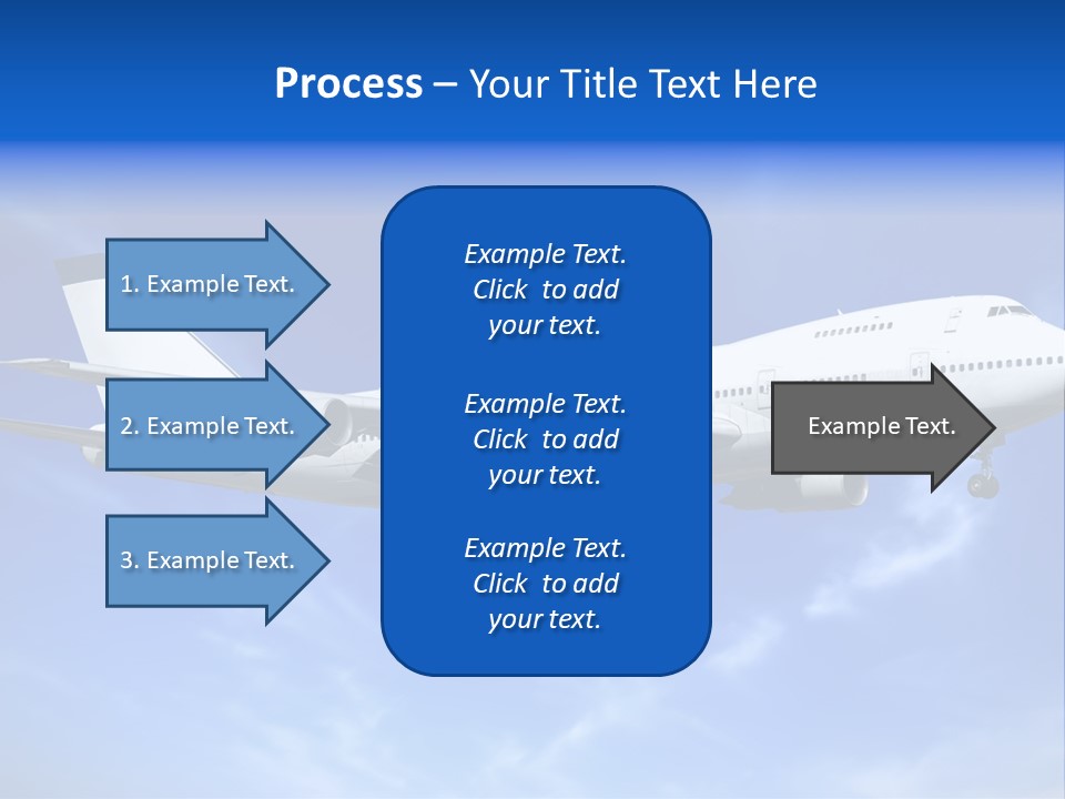 Wings Airport Business PowerPoint Template