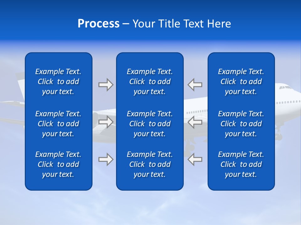 Wings Airport Business PowerPoint Template