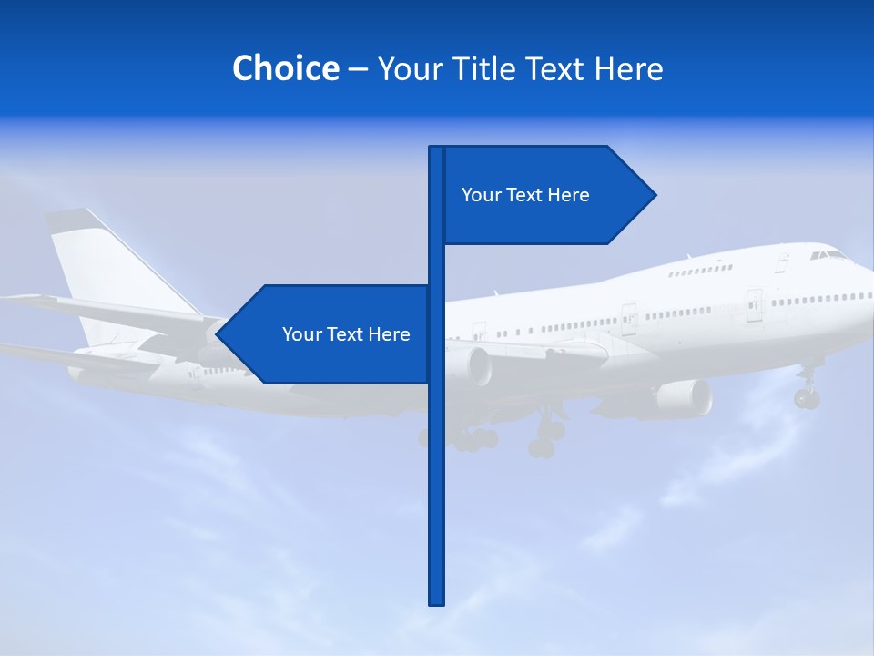 Wings Airport Business PowerPoint Template