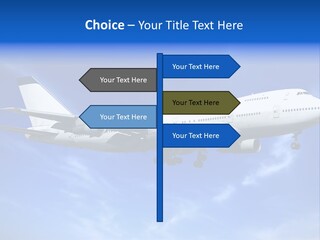 Wings Airport Business PowerPoint Template