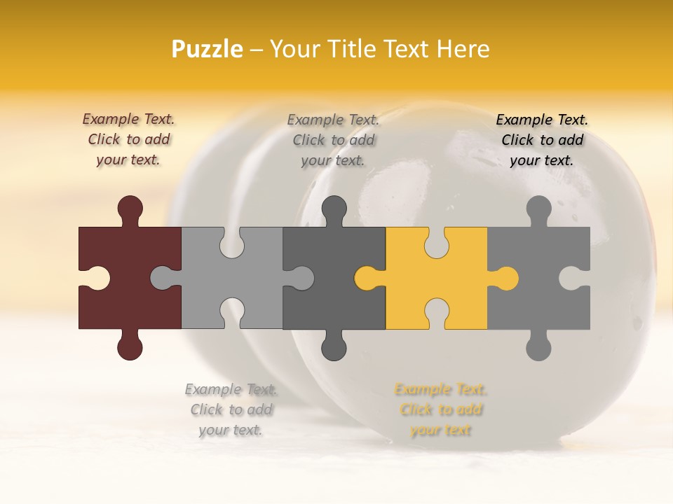 Row Isolated Lowcalorie PowerPoint Template