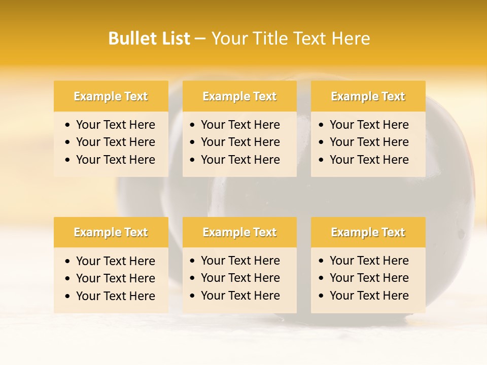 Row Isolated Lowcalorie PowerPoint Template
