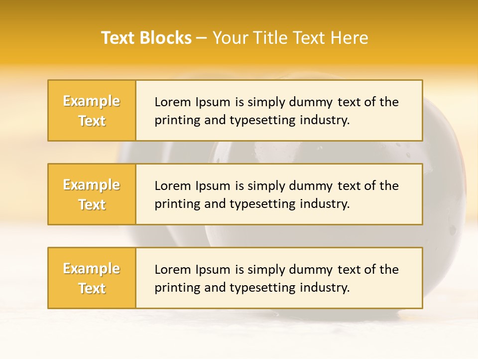 Row Isolated Lowcalorie PowerPoint Template