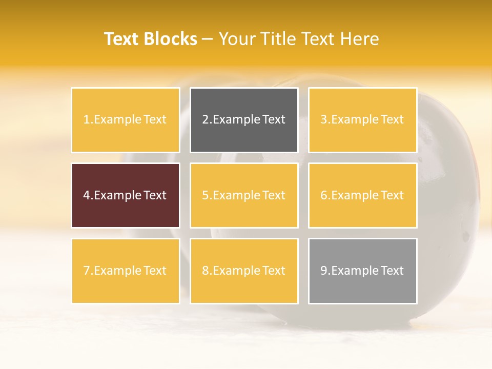 Row Isolated Lowcalorie PowerPoint Template