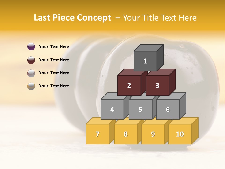 Row Isolated Lowcalorie PowerPoint Template