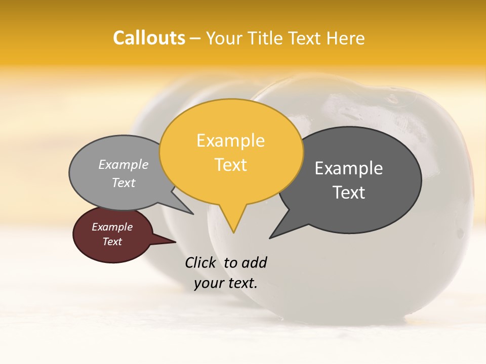 Row Isolated Lowcalorie PowerPoint Template