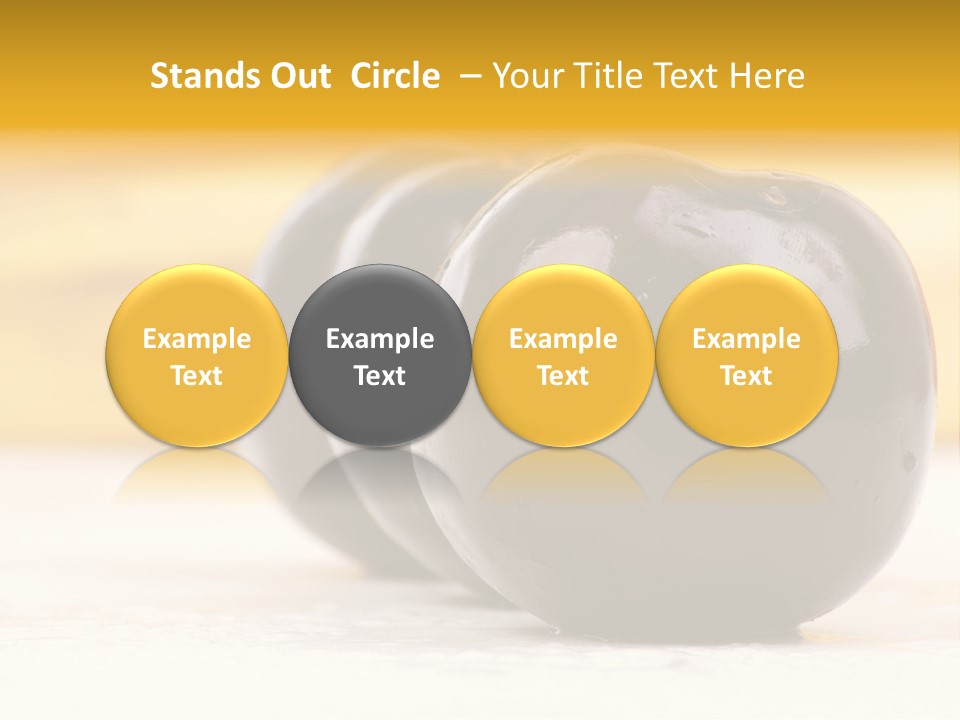 Row Isolated Lowcalorie PowerPoint Template