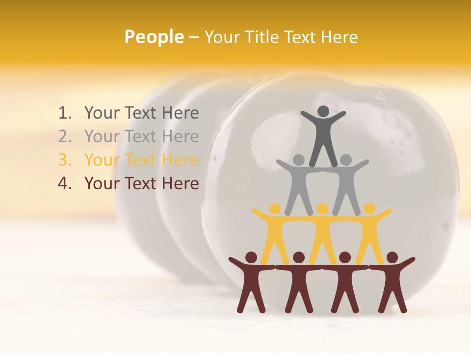 Row Isolated Lowcalorie PowerPoint Template