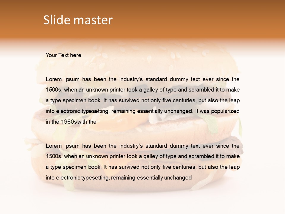 Healthy Fast Cheese PowerPoint Template