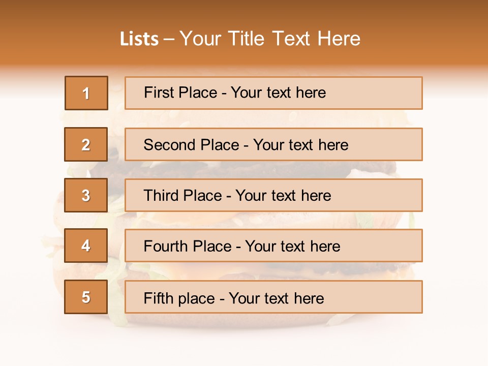Healthy Fast Cheese PowerPoint Template