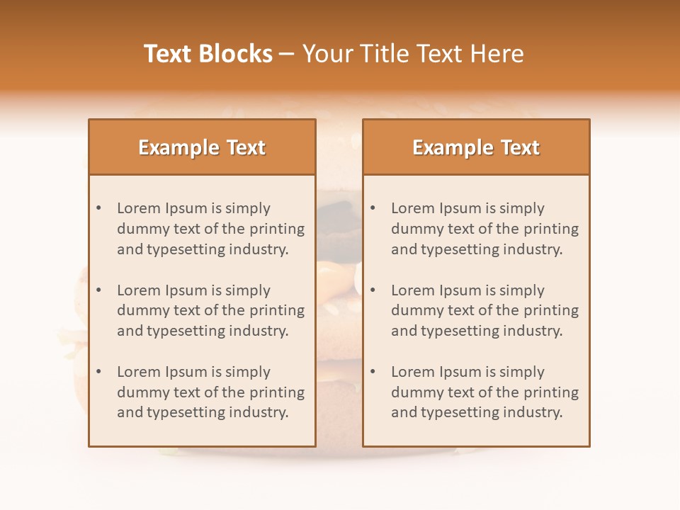 Healthy Fast Cheese PowerPoint Template