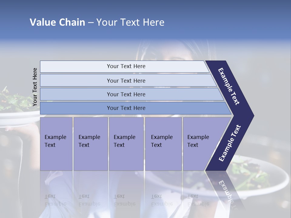 A Woman Holding A Plate With A Salad On It PowerPoint Template