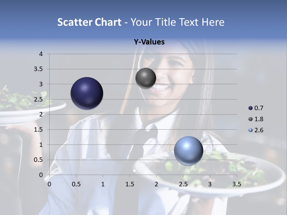 A Woman Holding A Plate With A Salad On It PowerPoint Template