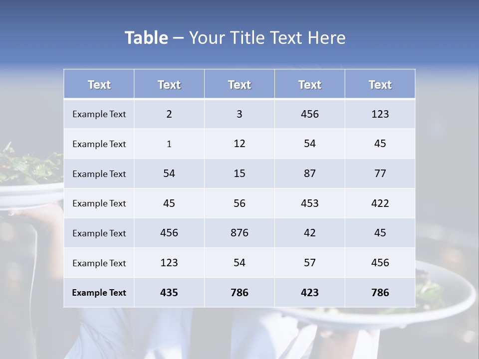 A Woman Holding A Plate With A Salad On It PowerPoint Template