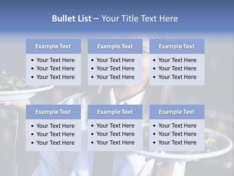 A Woman Holding A Plate With A Salad On It PowerPoint Template