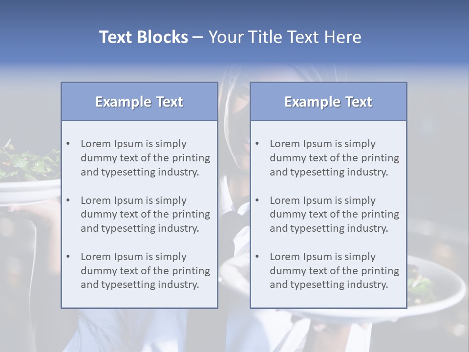A Woman Holding A Plate With A Salad On It PowerPoint Template