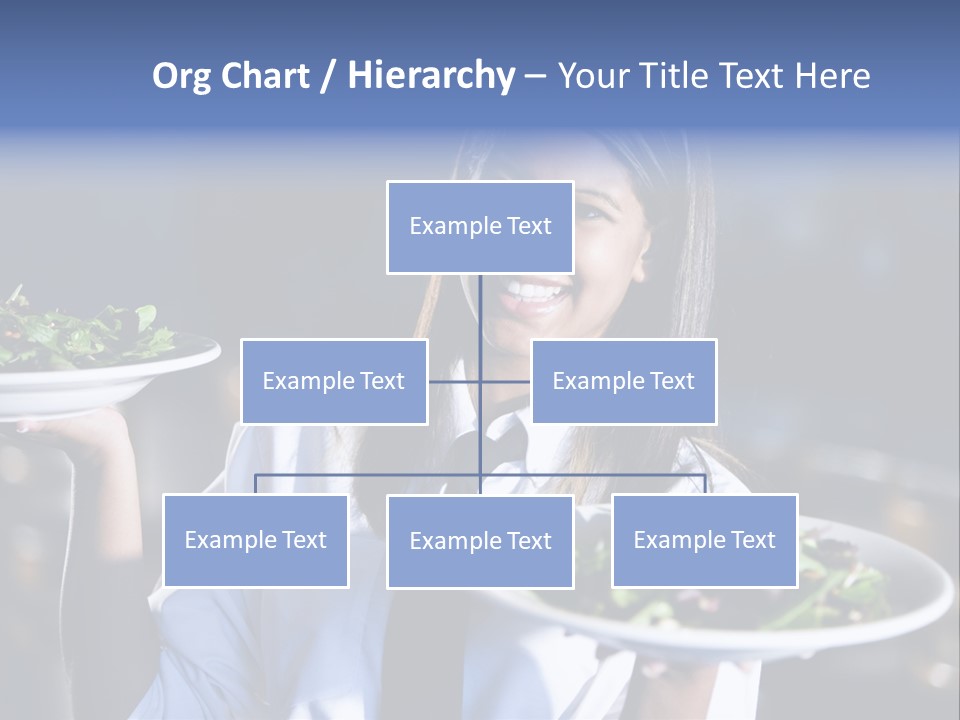 A Woman Holding A Plate With A Salad On It PowerPoint Template
