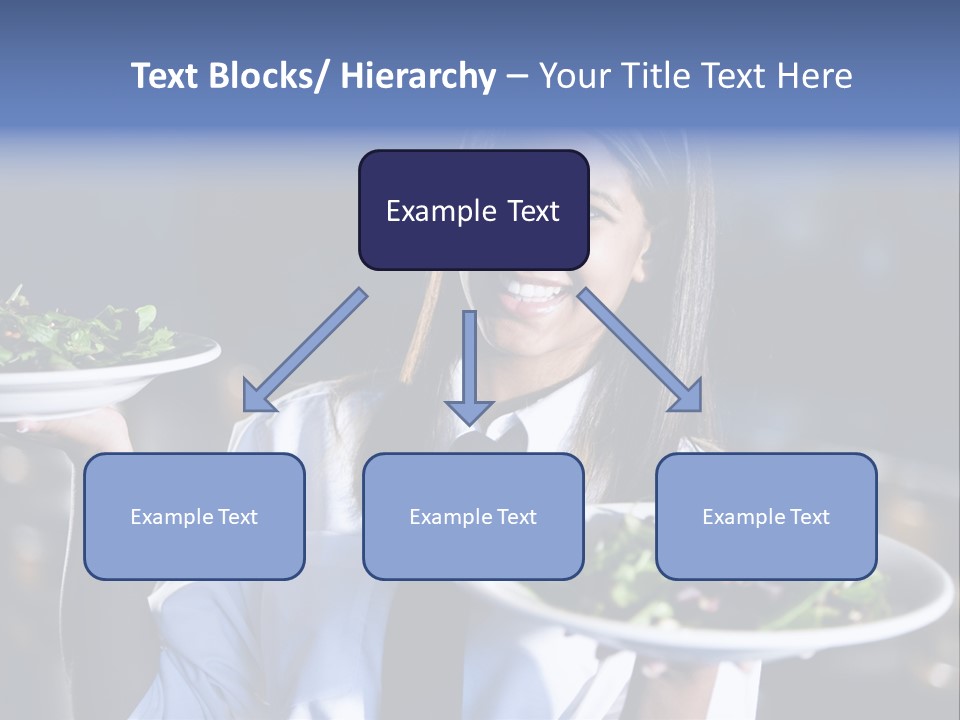 A Woman Holding A Plate With A Salad On It PowerPoint Template