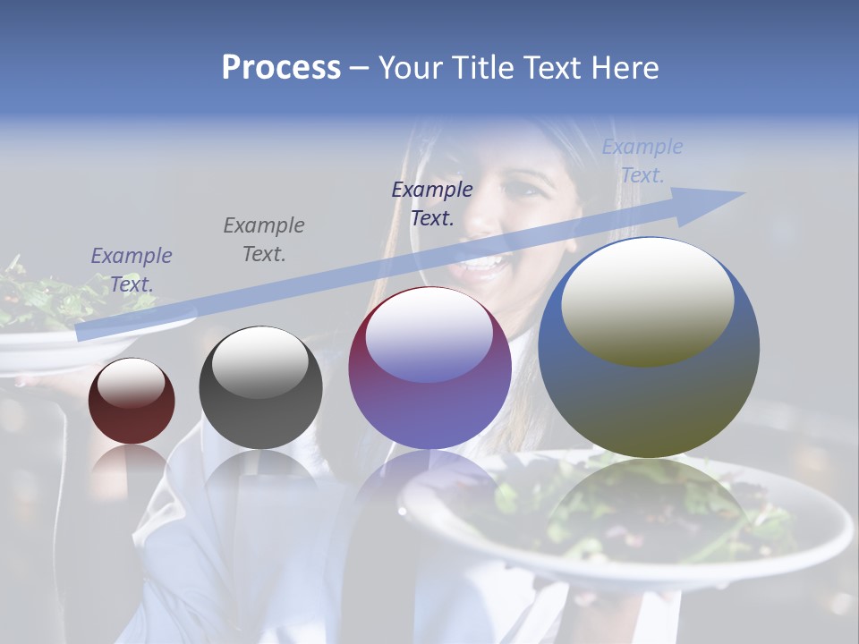 A Woman Holding A Plate With A Salad On It PowerPoint Template