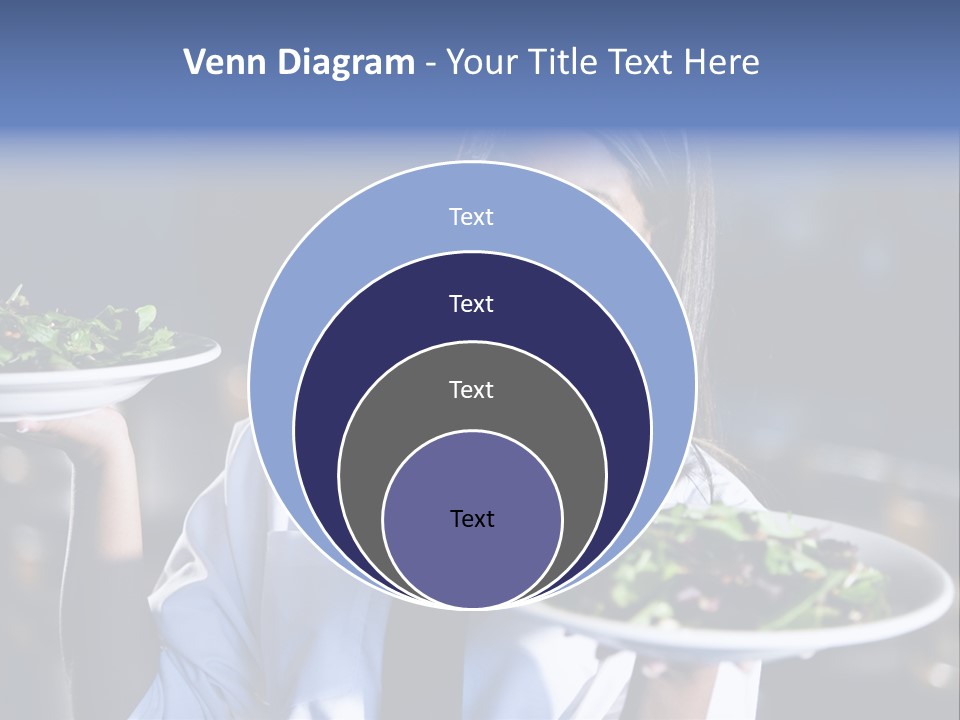 A Woman Holding A Plate With A Salad On It PowerPoint Template