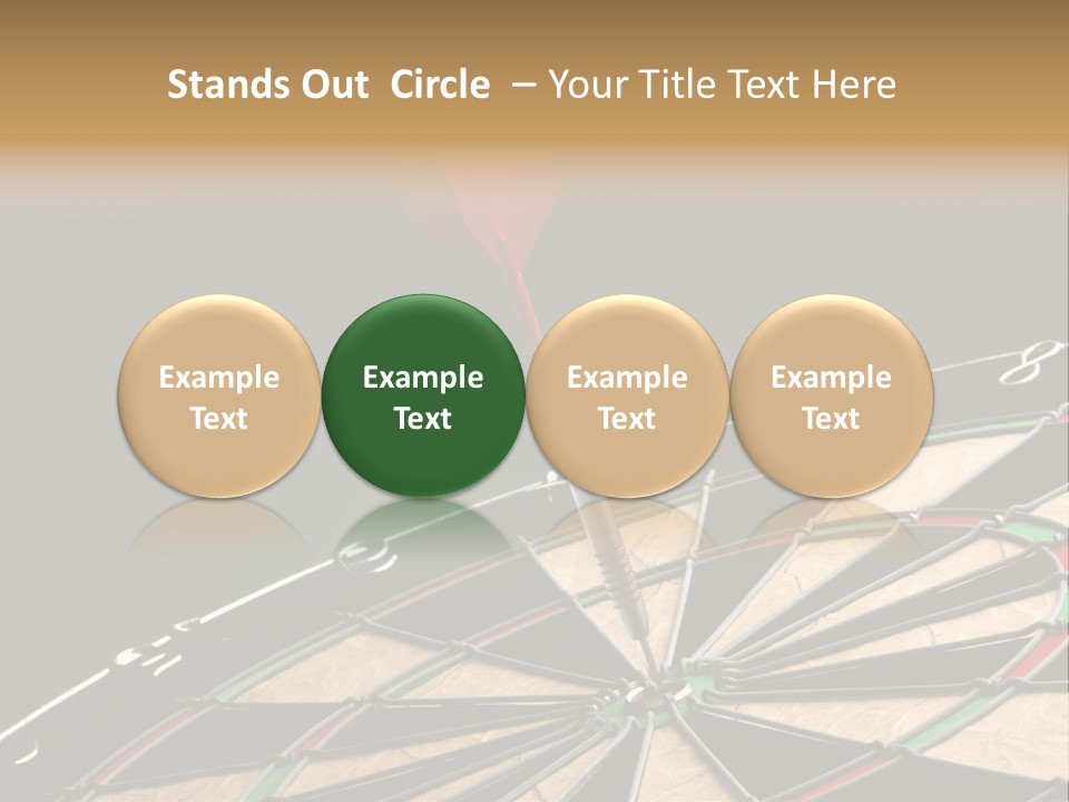 Mark Circle Closeup PowerPoint Template