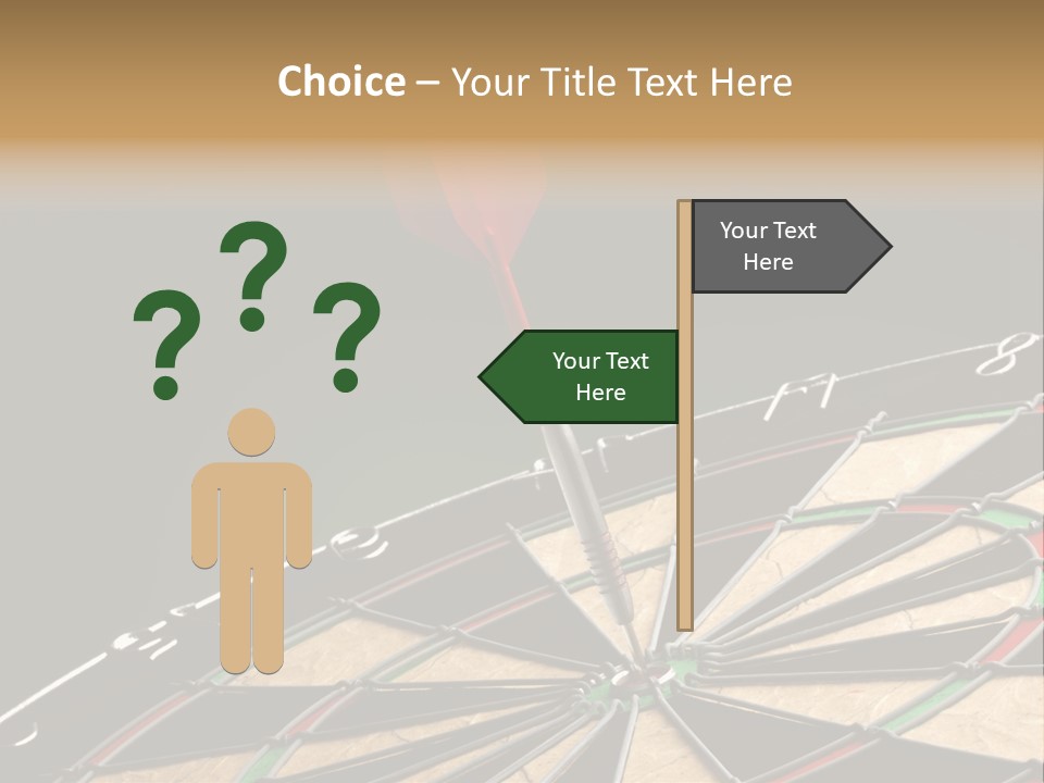 Mark Circle Closeup PowerPoint Template
