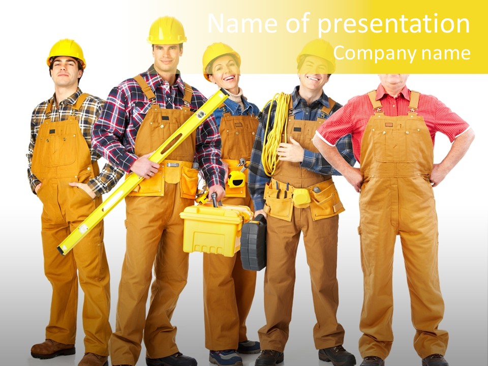 Labor Person Profession PowerPoint Template