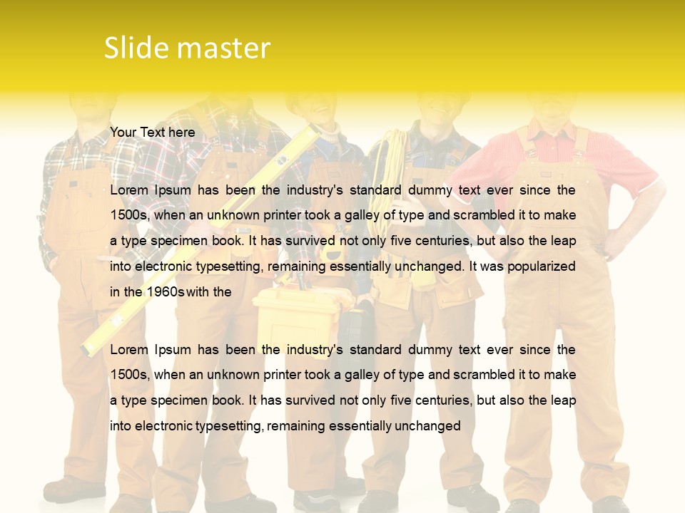 Labor Person Profession PowerPoint Template