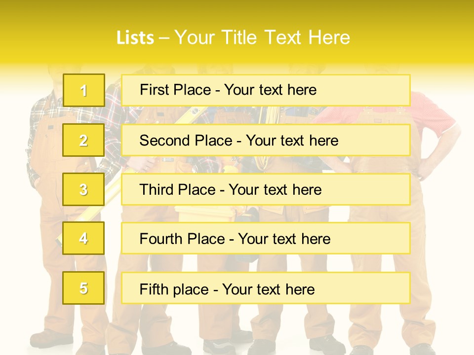 Labor Person Profession PowerPoint Template