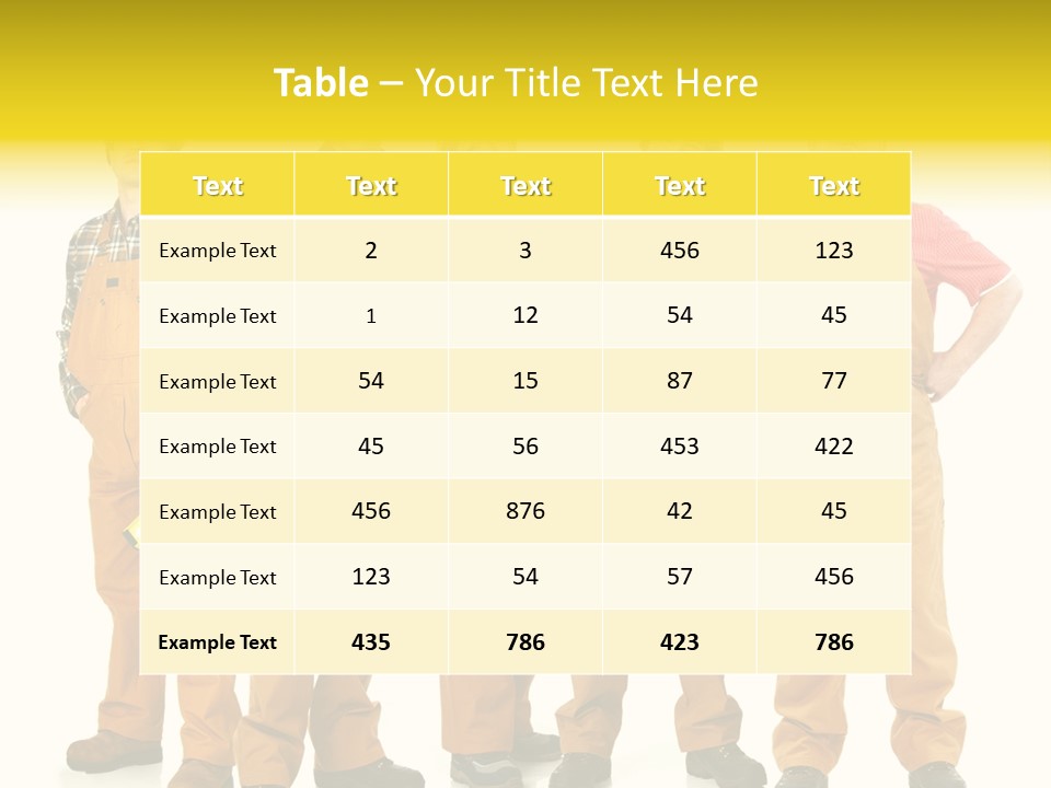 Labor Person Profession PowerPoint Template