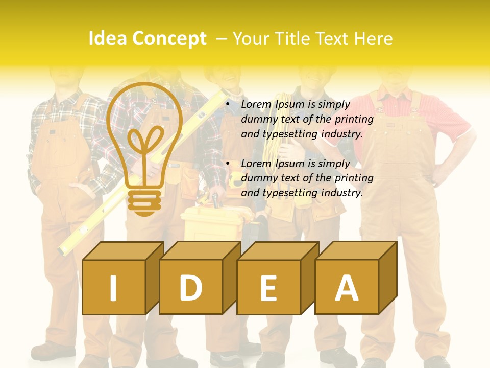 Labor Person Profession PowerPoint Template