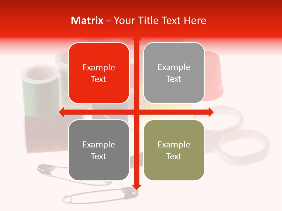 White Reed Handwork PowerPoint Template