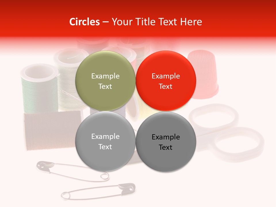 White Reed Handwork PowerPoint Template