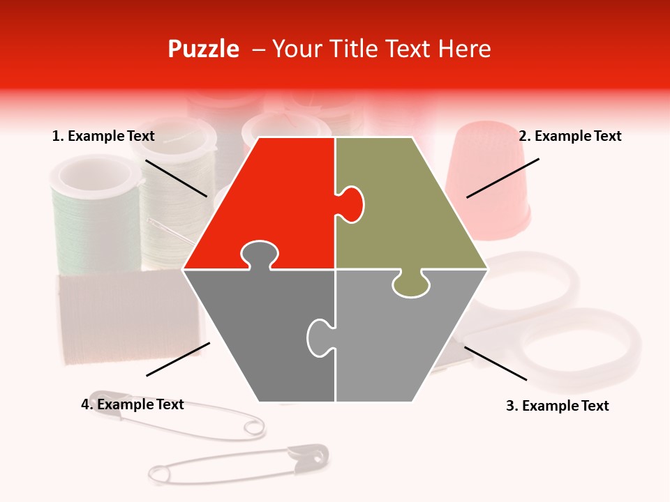 White Reed Handwork PowerPoint Template