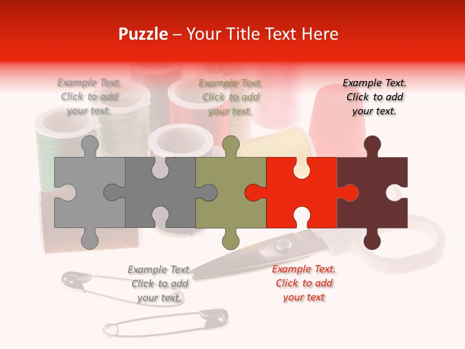 White Reed Handwork PowerPoint Template