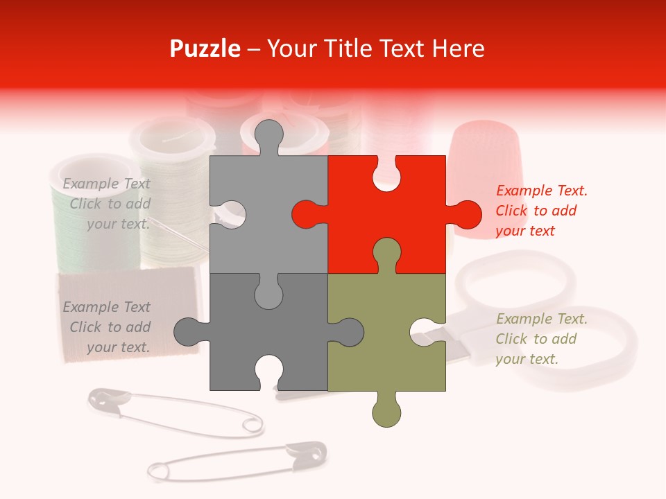 White Reed Handwork PowerPoint Template