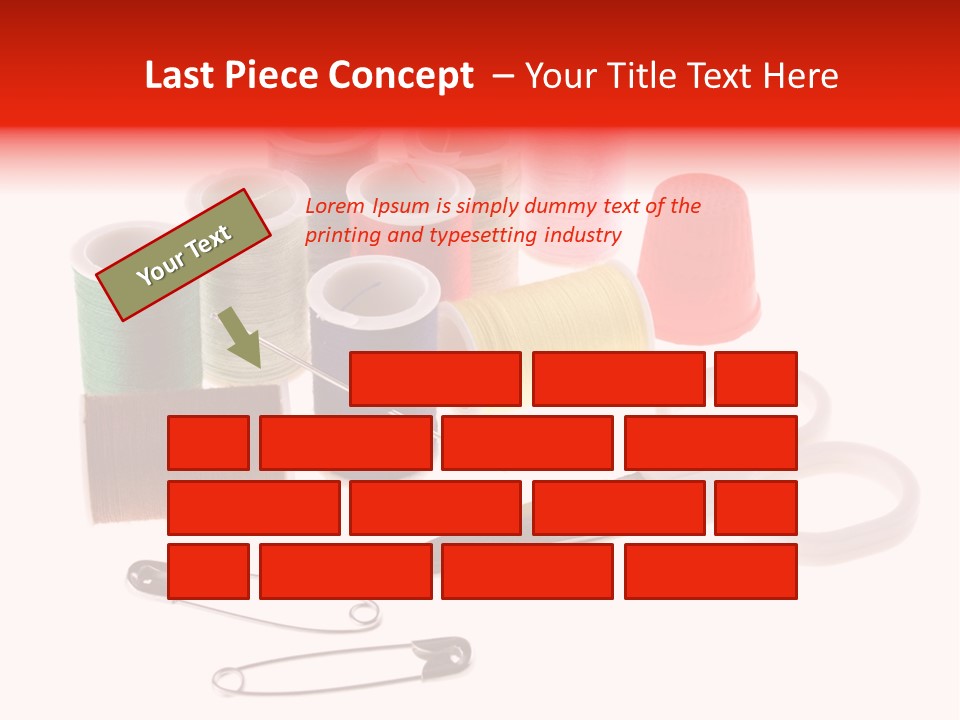 White Reed Handwork PowerPoint Template