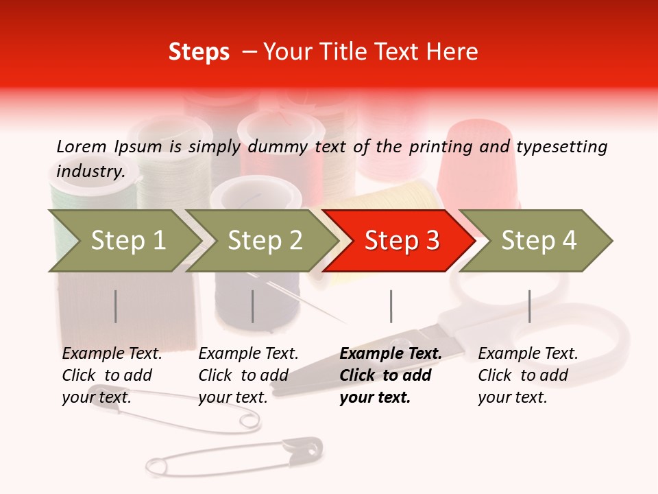 White Reed Handwork PowerPoint Template