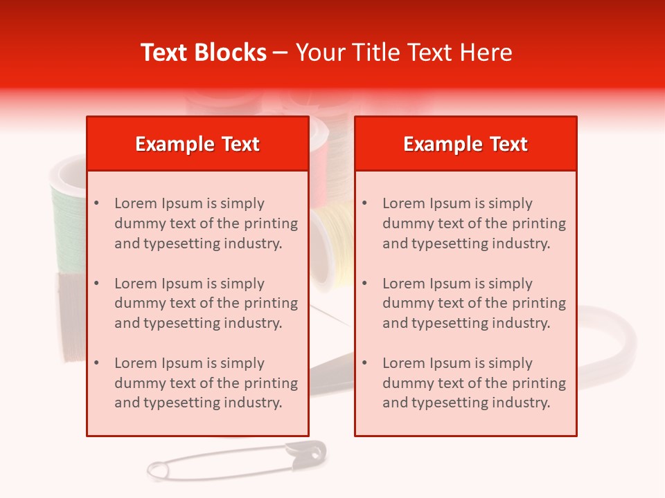 White Reed Handwork PowerPoint Template