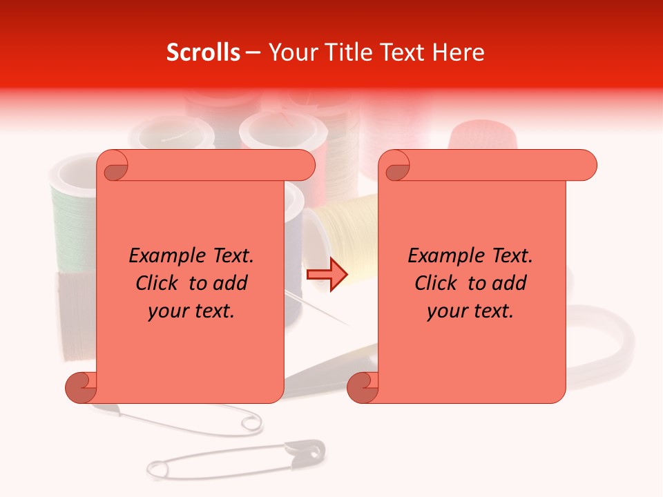 White Reed Handwork PowerPoint Template