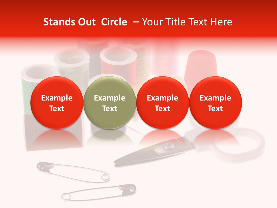 White Reed Handwork PowerPoint Template