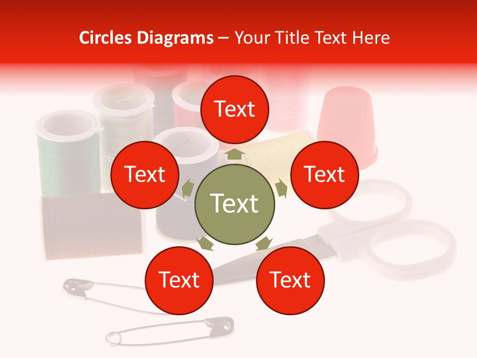 White Reed Handwork PowerPoint Template