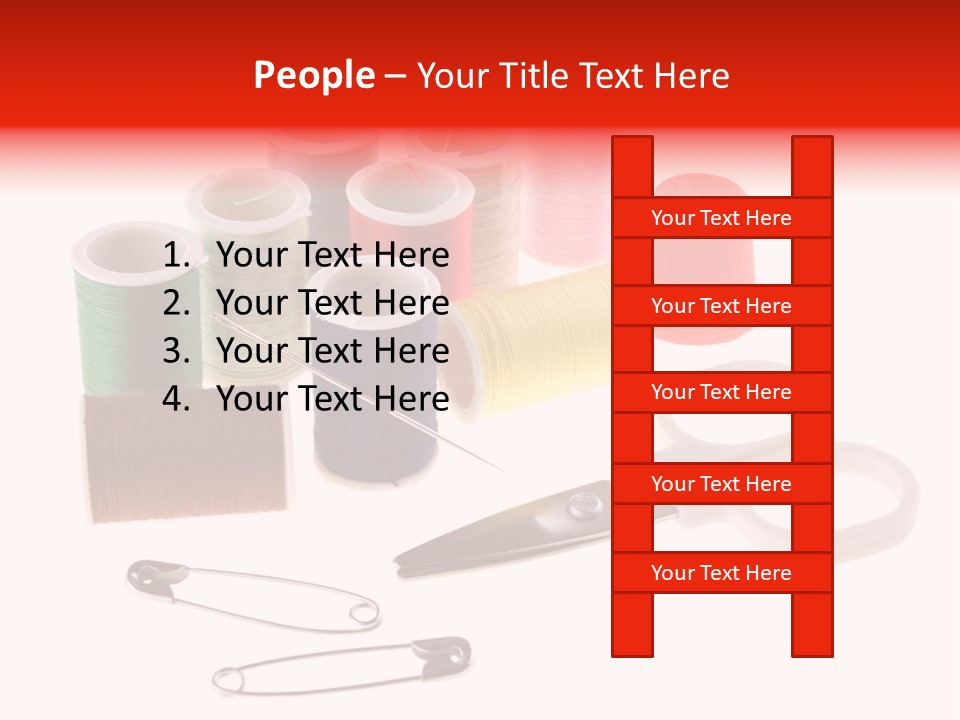 White Reed Handwork PowerPoint Template