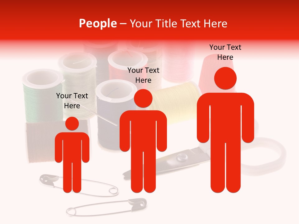 White Reed Handwork PowerPoint Template