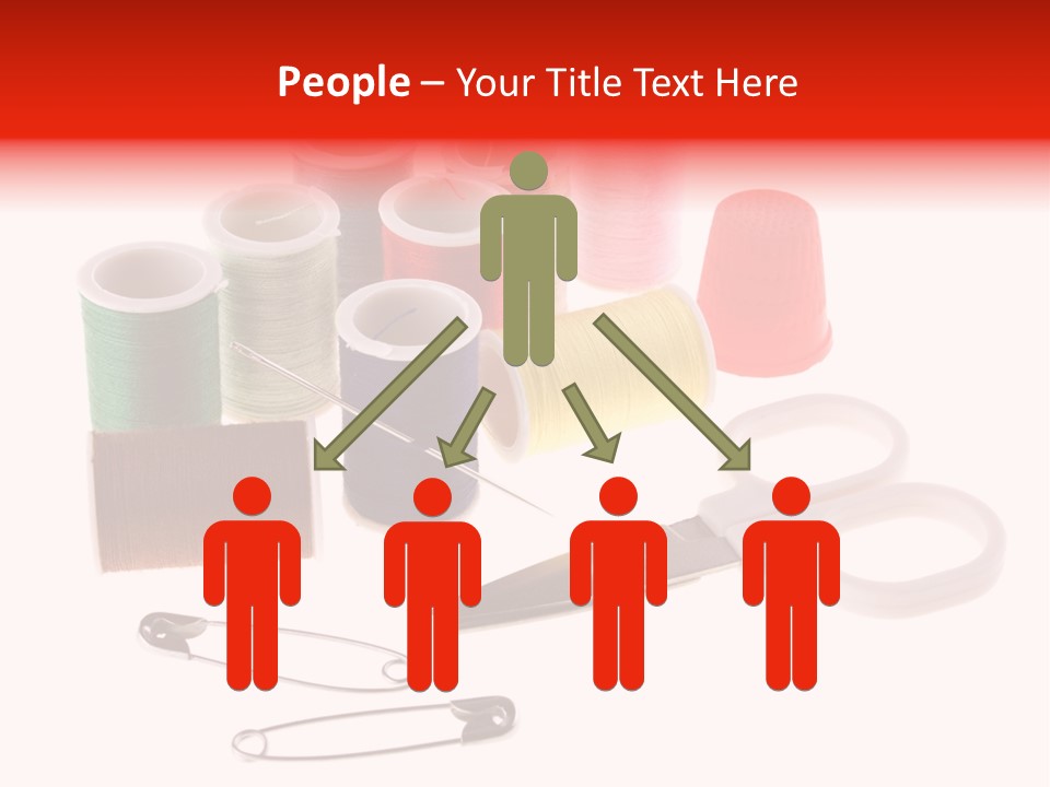 White Reed Handwork PowerPoint Template