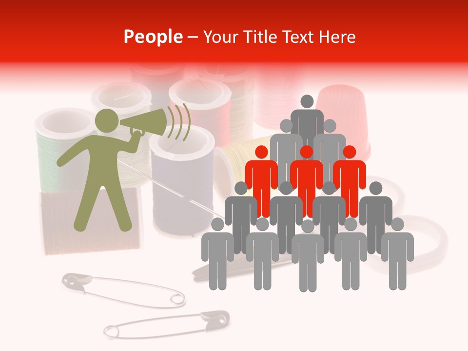 White Reed Handwork PowerPoint Template