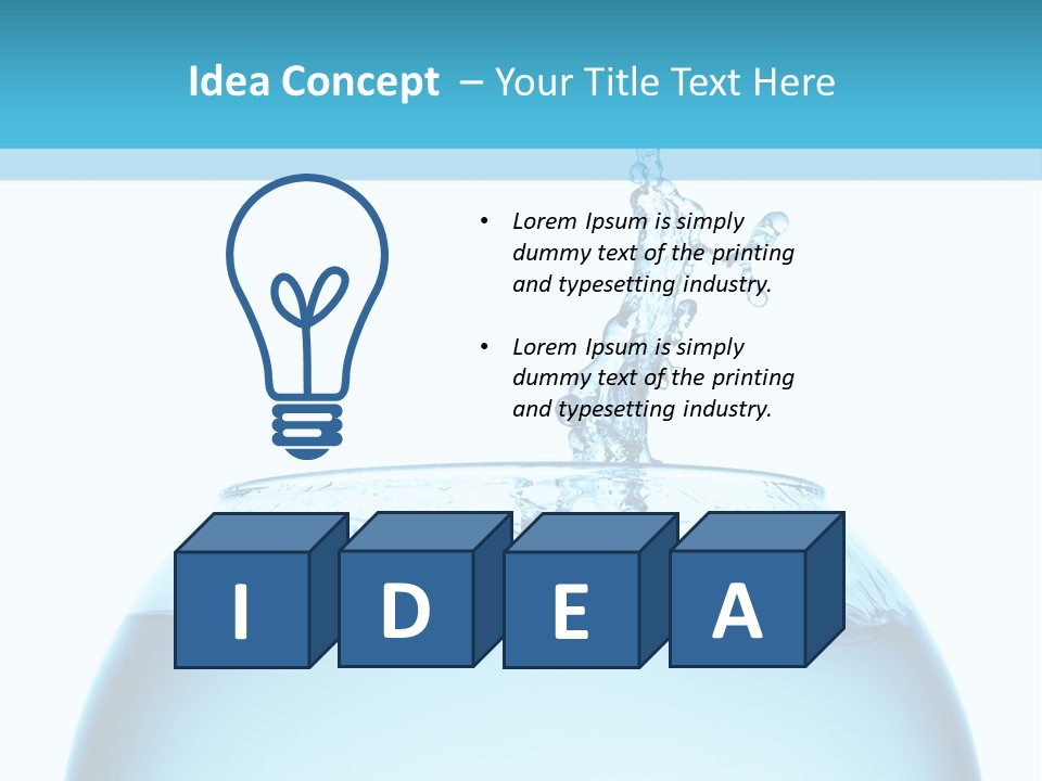 Concept Splash Swim PowerPoint Template