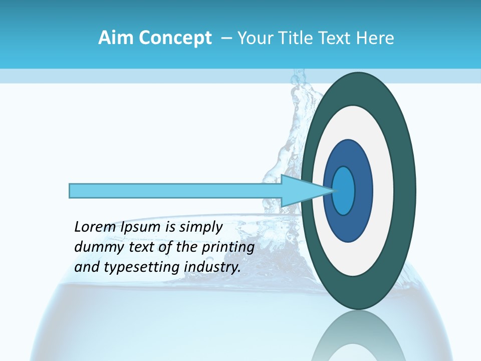 Concept Splash Swim PowerPoint Template