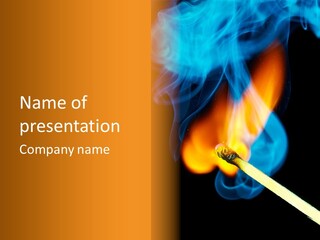 Explosive Ignition Warning PowerPoint Template