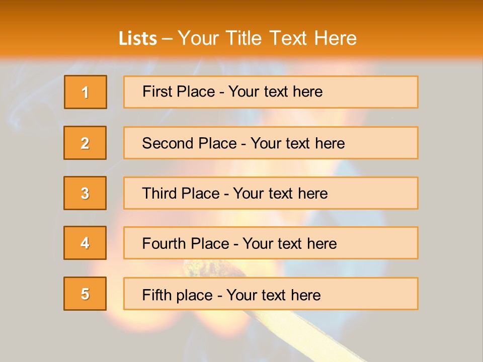 Explosive Ignition Warning PowerPoint Template